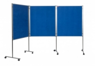 Стенд демонстрационный текстильный BoardSYS 180х310 см, неразборный, текстиль синий