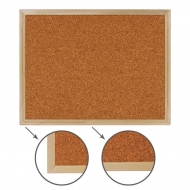 Доска пробковая для объявлений 60х90 см, деревянная рамка, BRAUBERG, 236860