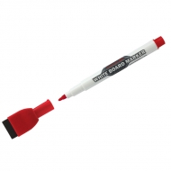 Маркер для белых досок Line Plus MiniMax-820 красный, пулевидный, 2мм, с магнитом и губкой 