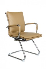 Конференц кресло с подлокотниками Riva Chair 6003-3 Кэмел цвет, эко-кожа