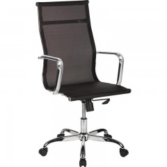 Кресло Easy Chair 710 T net хром, сетка черная