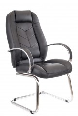 Кресло офисное Everprof Drift Lux CF, экокожа, черный