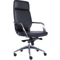 Кресло для руководителя Everprof Paris, искусственная кожа, цвет: черный
