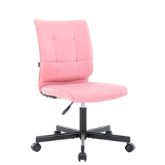 Кресло для дома и офиса Everprof EP-300 вращение, газлифт, на колесах, Экокожа Розовый [EP 300 PU Pink]