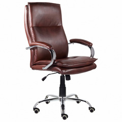 Кресло офисное BRABIX PREMIUM Cuba EX-542, экокожа, коричневое [532550]