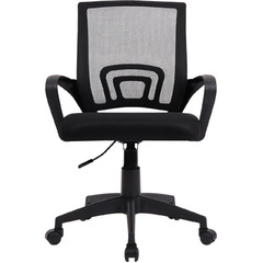 Кресло CROMEX (КРОМЕКС) Top CH-695, с подлокотниками, сетка/ткань TW, черное