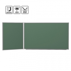Доска 2-элементная 120x255 см, магнитно-меловая, левая, алюминиевая рамка (BoardSYS)