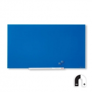 Доска Nobo Diamond 70x125 см, стеклянная магнитно-маркерная, цвет: синий