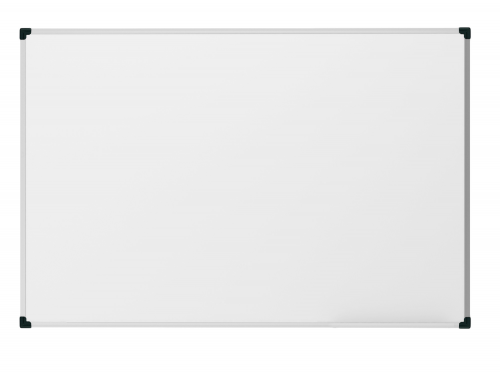 Доска магнитно-маркерная 90х120 эконом (металлический профиль белого цвета, черные уголки) 10ФБЧх90х120