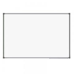 Доска 110х205 см, магнитно-маркерная, алюминиевая рамка, с полочкой, белая (BoardSYS)