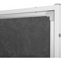 Стенд демонстрационный мобильный разборный BoardSYS 1-секционный 180х110 см, текстильный 2-сторонний, серый