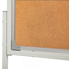 Стенд демонстрационный мобильный разборный BoardSYS 1-секционный 180х110 см, пробковый 2-сторонний