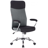 Кресло Easy Chair 590 TC хром, ткань черная/серая
