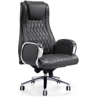 Кресло Easy Chair 518 ML хром, натуральная кожа черная