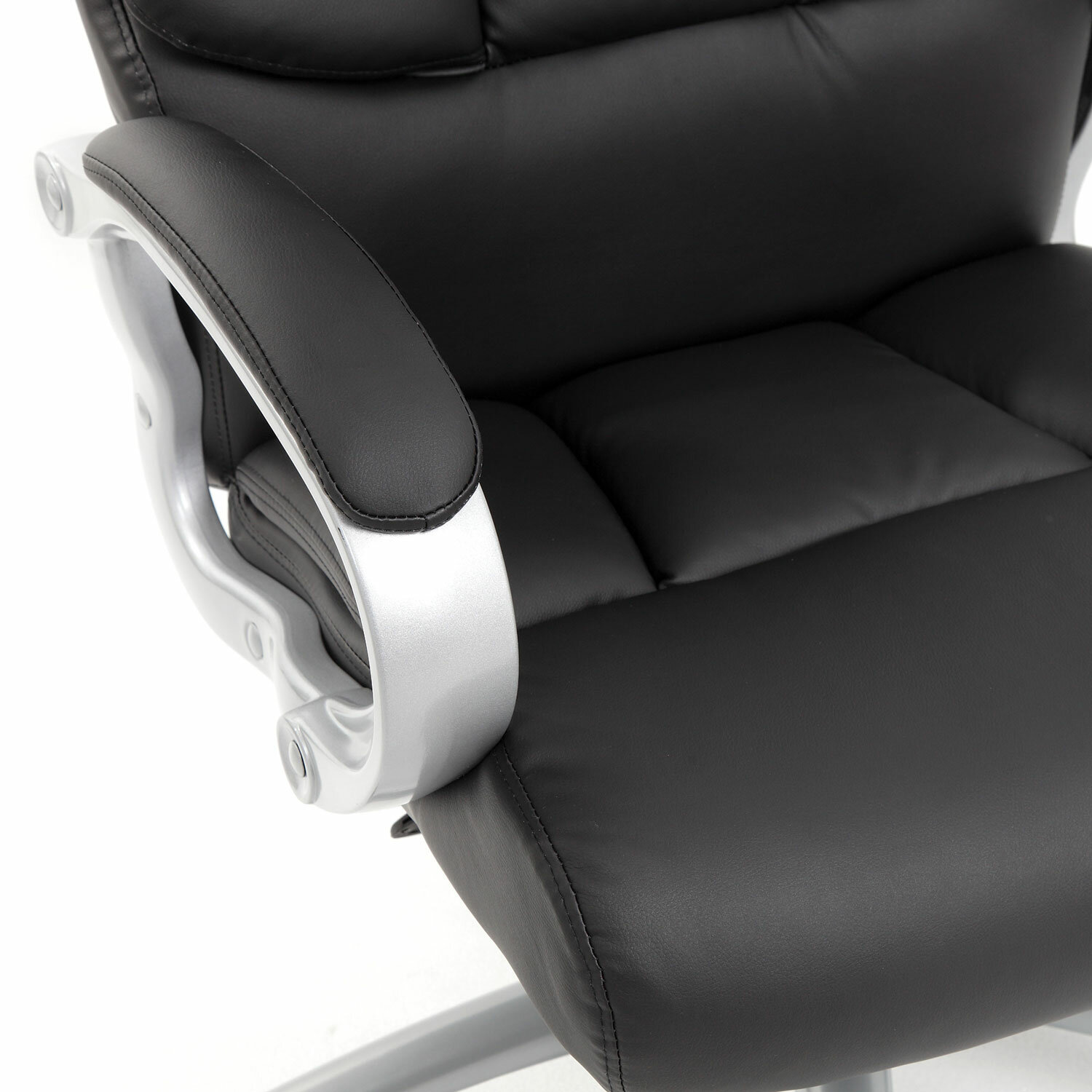 Brabix кресло офисное Premium Blocks HD-008, нагрузка до 200 кг, экокожа, серое, 531944