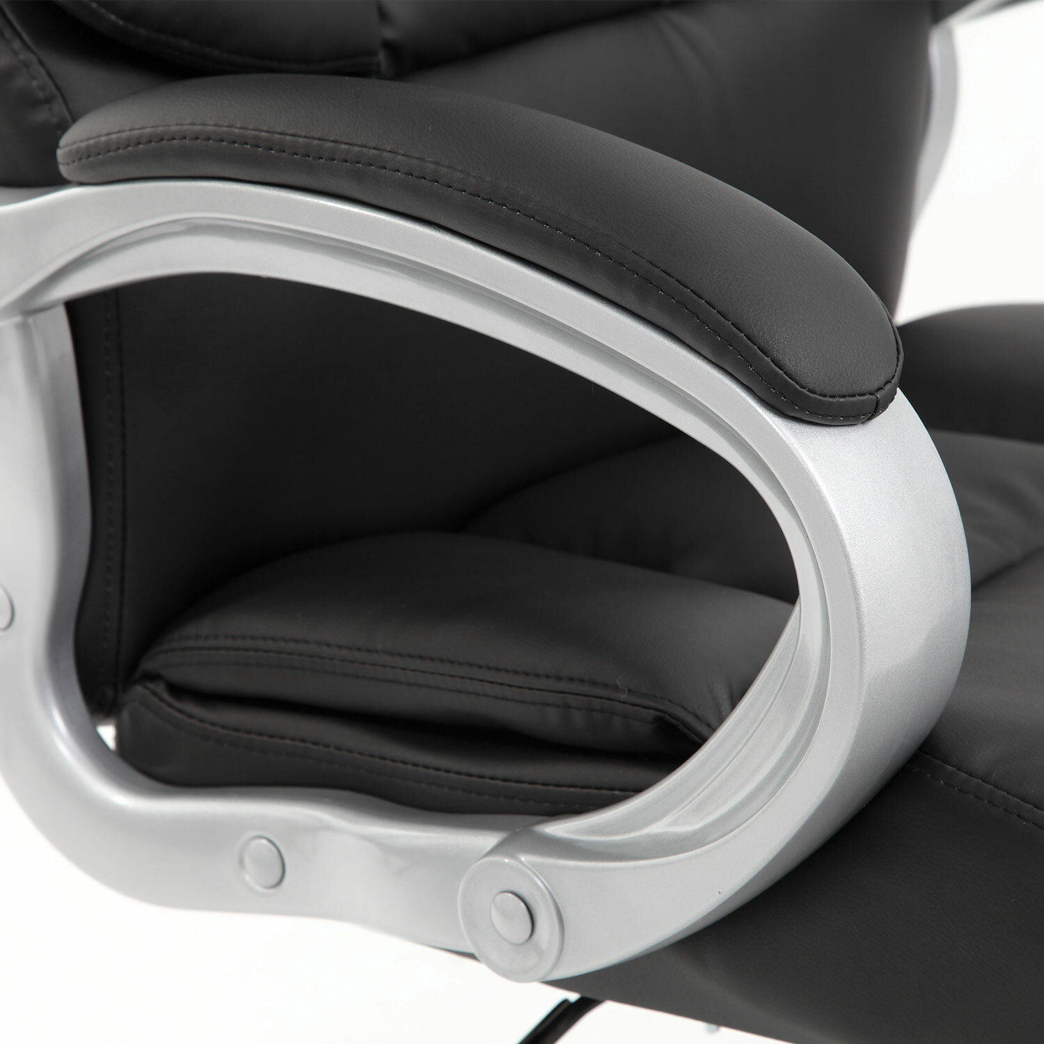 Brabix кресло офисное Premium Blocks HD-008, нагрузка до 200 кг, экокожа, серое, 531944