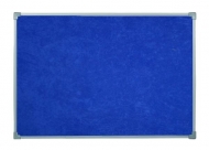 Доска текстильная 100x60 см, стальная рамка, синяя (BoardSYS EcoBoard)