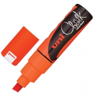 Маркер для меловой доски оранжевый UNI Chalk, 8 мм, влагостираемый, для гладких поверхностей, PWE 142639 С