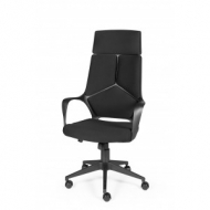 Кресло NORDEN IQ, черный пластик, черная ткань, премиум (CX0898H-1-54)
