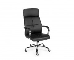 Кресло NORDEN Алекс хром, искусственная кожа премиум, черный (H-3021-35)