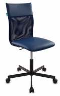 Кресло для персонала Бюрократ CH-1399/BLUE спинка сетка синий, сиденье синий, искусственная кожа, крестовина металл