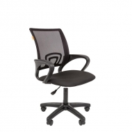 Кресло для персонала Easy Chair 304 LT черное (пластик/ткань/сетка)