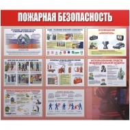 Информационный стенд-плакат Пожарная безопасность 920х800 мм