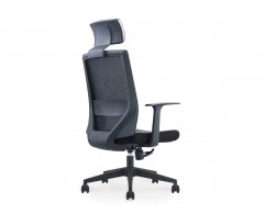 Кресло NORDEN Трэнд, черный пластик, черная сетка, черная ткань (CH-220A-OA2000*OS800)