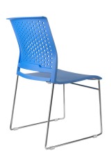 Кресло конференц Riva Chair D918, хром, пластик, синий