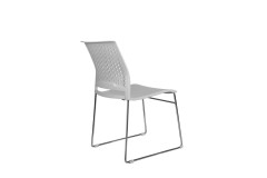 Кресло конференц RCH D918 (D918-1) Светло-серый пластик