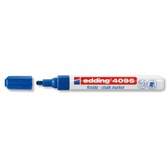 Маркер для меловой доски (жидкий мел) EDDING 4095, цвет: голубой