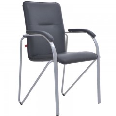 Конференц-кресло SAMBA Silver к/з чёрный DO350/к/з