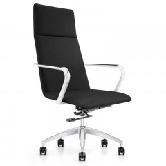Кресло Easy Chair 593 TPU алюминий, экокожа черная