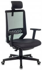 Кресло руководителя Бюрократ Expert черный TW-01 38-418 сетка/ткань с подголов. крестовина пластик