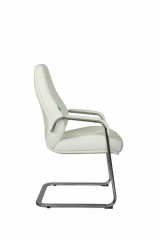 Кресло Riva RCH F385 нат.кожа белый (6207)