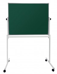 Доска поворотная 60x90 см, магнитно-меловая антибликовая, стальная рамка, зелёная (BoardSYS EcoLite)