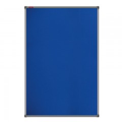 Доска текстильная 100x60 см, алюминиевая рамка, синяя (BoardSYS EcoBoard)