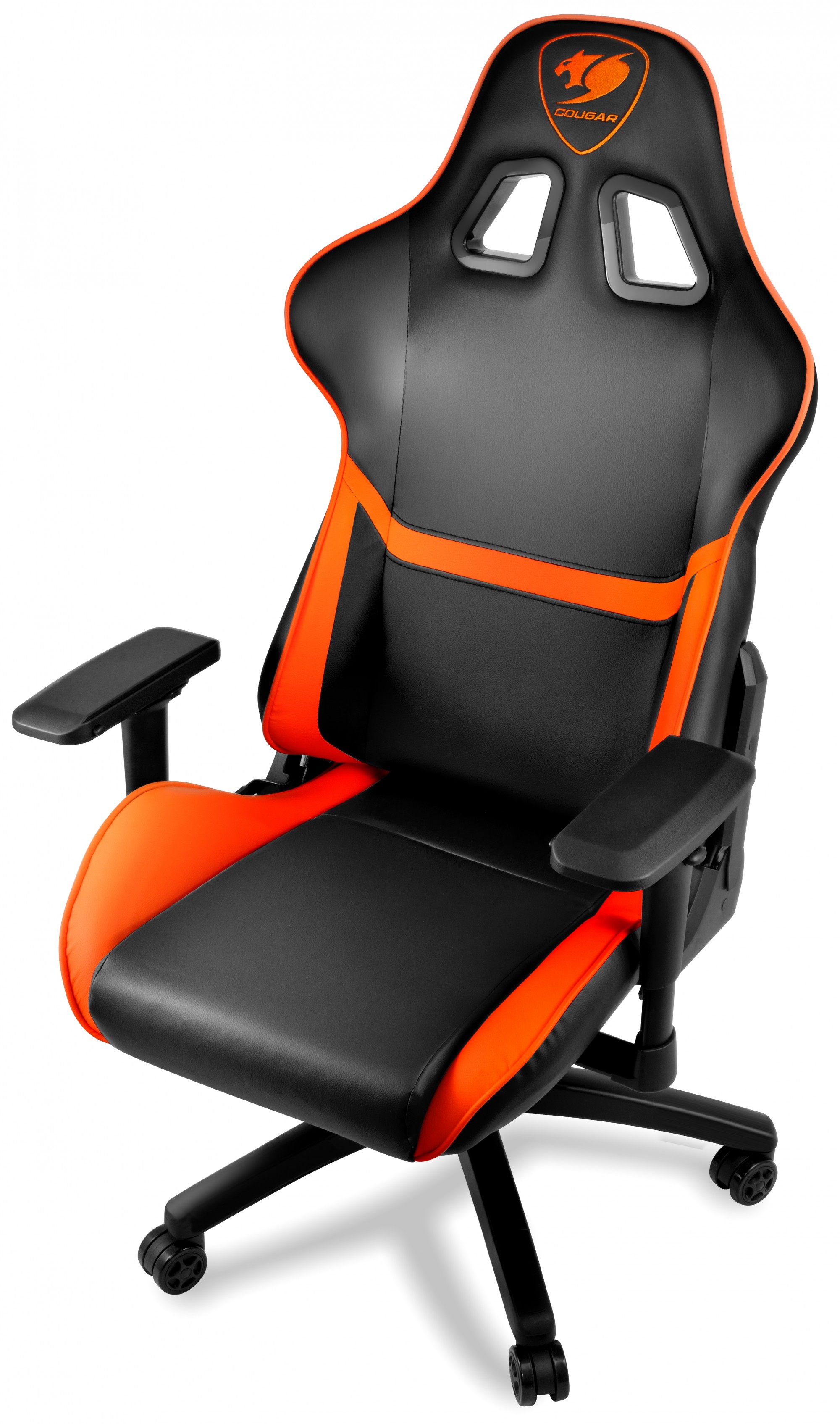 Кресло компьютерное игровое cougar armor black orange