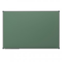 Доска 90х120 см, магнитно-меловая, стальная рамка, зеленая  (BoardSYS EcoLite)