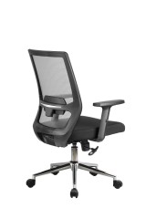 Кресло Riva Chair 851E, хром, синхромеханизм, серое