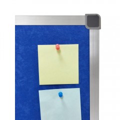 Доска текстильная 100x120 см, алюминиевая рамка, синяя (BoardSYS)