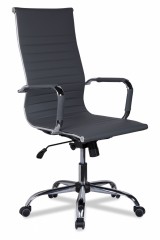 Кресло офисное College 620, хром, кожа PU, серое [CLG-620 LXH-A Grey]